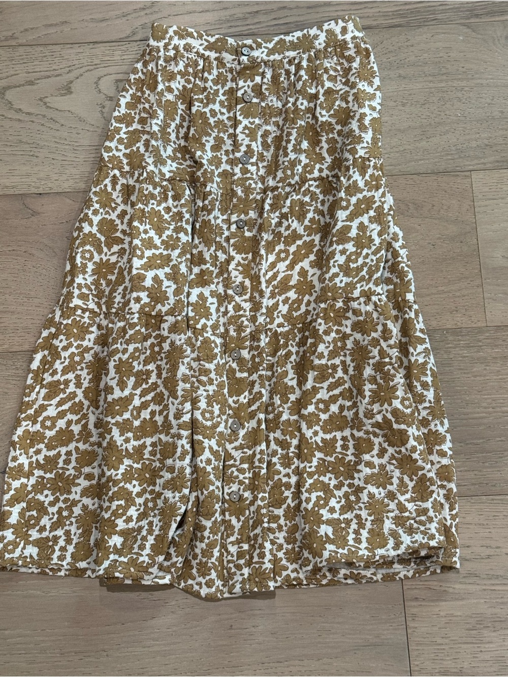 Rylee + Cru Girls Floral Tiered Maxi Skirt – Size 8–9Y